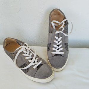 Vince Camuto Breya Suede Woven Sneakers Sz 9.5